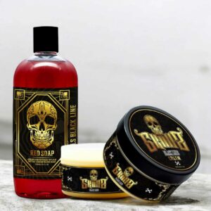 <b>SKULLS</b> - KIT BAUME CICATRISANT (250ML) ET RED SOAP (500ML) [-20%]